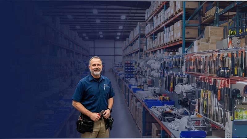 Experto de Karrasa en almacén con gran disponibilidad de inventario de material eléctrico.